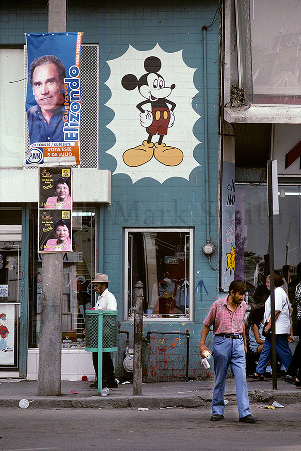 Mickey Mouse on a Mexican street